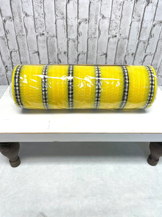 Yellow black and white mesh, RY8901J9, yellow mesh