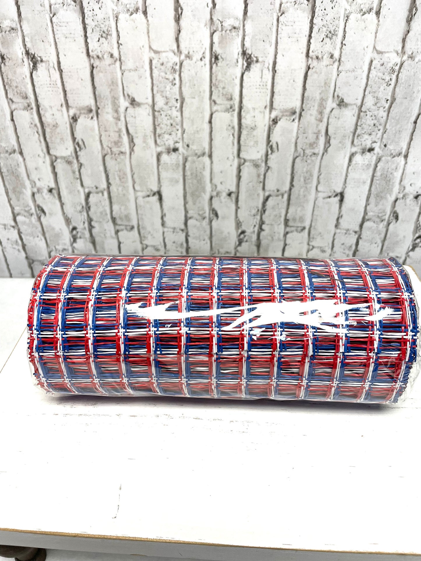 Patriotic mesh, RP8130E7, burlap check patriotic mesh